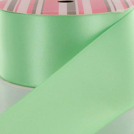 3 inch Mint Double Faced Satin Ribbon 100 Yard B506268