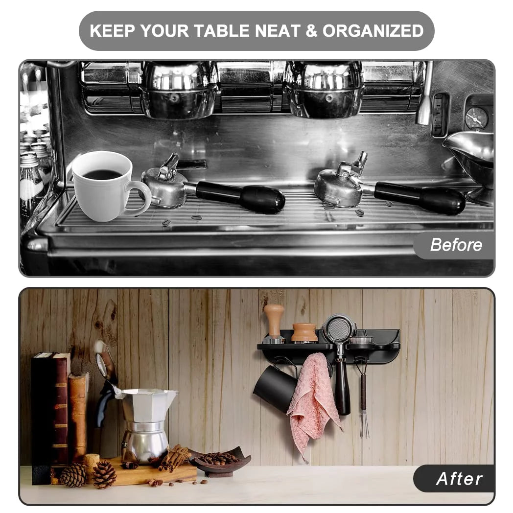 Wall Mounted Espresso Tamper Holder, Black 54mm K591