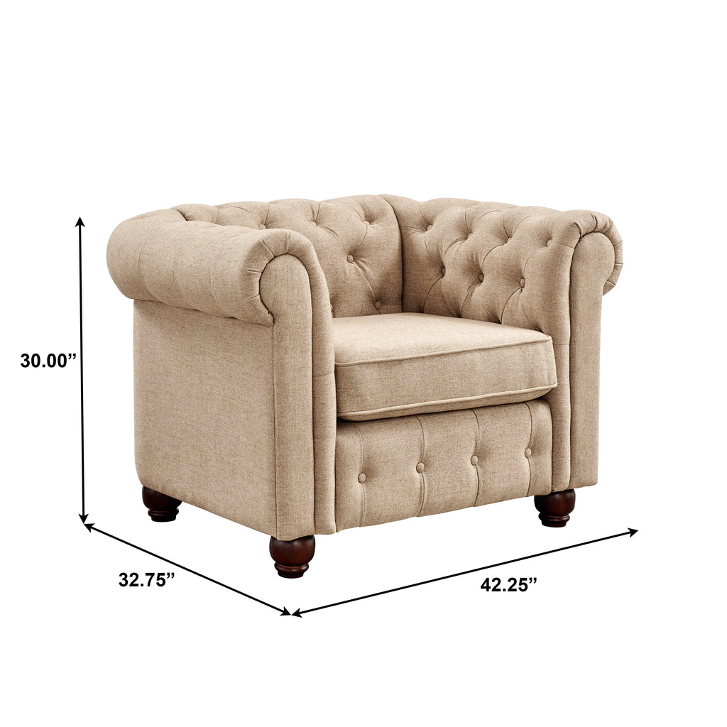 Cream 3pc. Living Room Set T129057