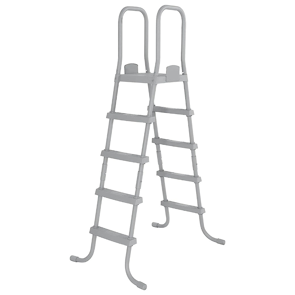 Grey Rectangular Metal Frame Above Ground Pool Set X4520