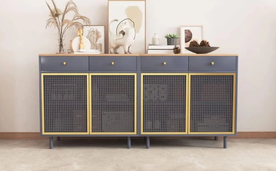 Modern Buffet Sideboard Cabinet with 2 Doors and 2 Drawers M419705