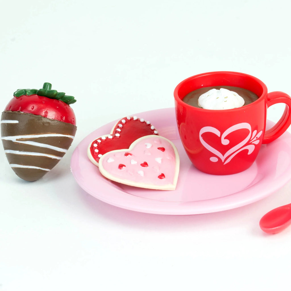 Red/Pink Dessert Set for 18 Inch Dolls C8159