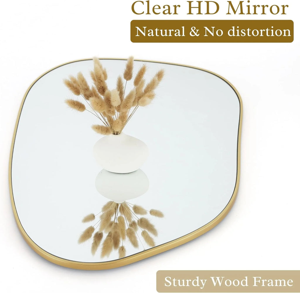 Irregular Asymmetrical Wall Mirror Y94099