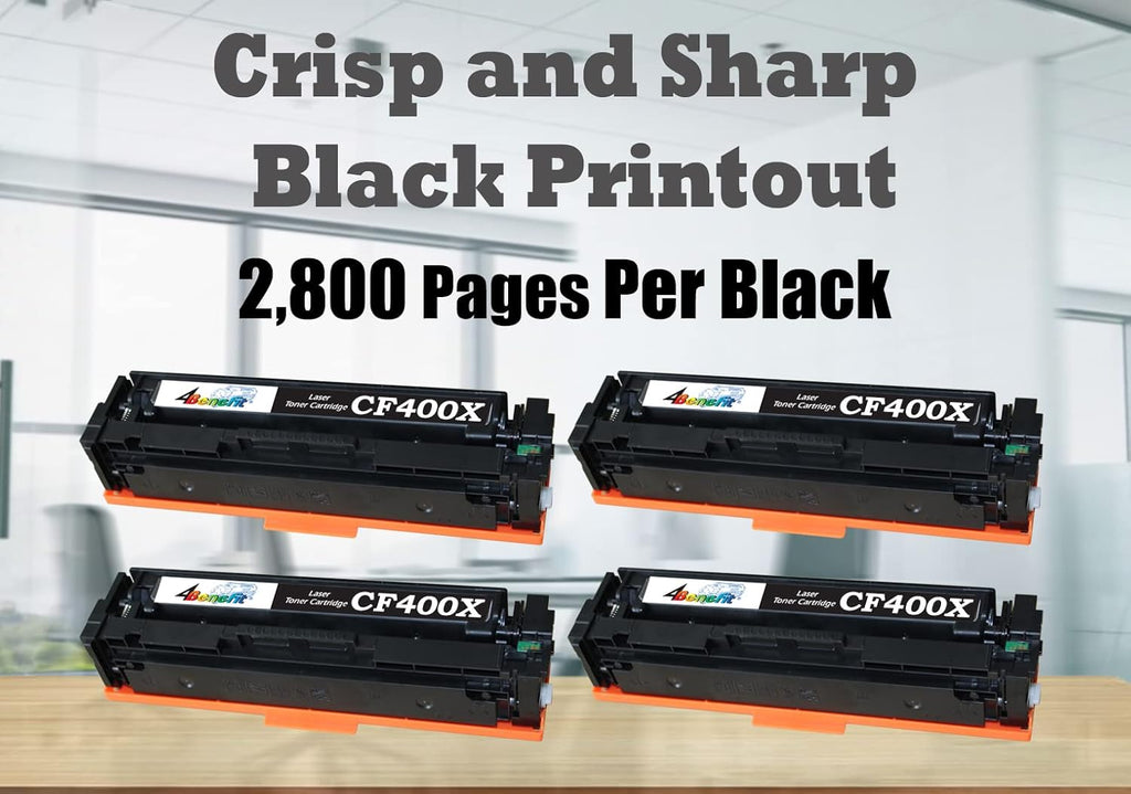 4x Black Toner Cartridge J47144