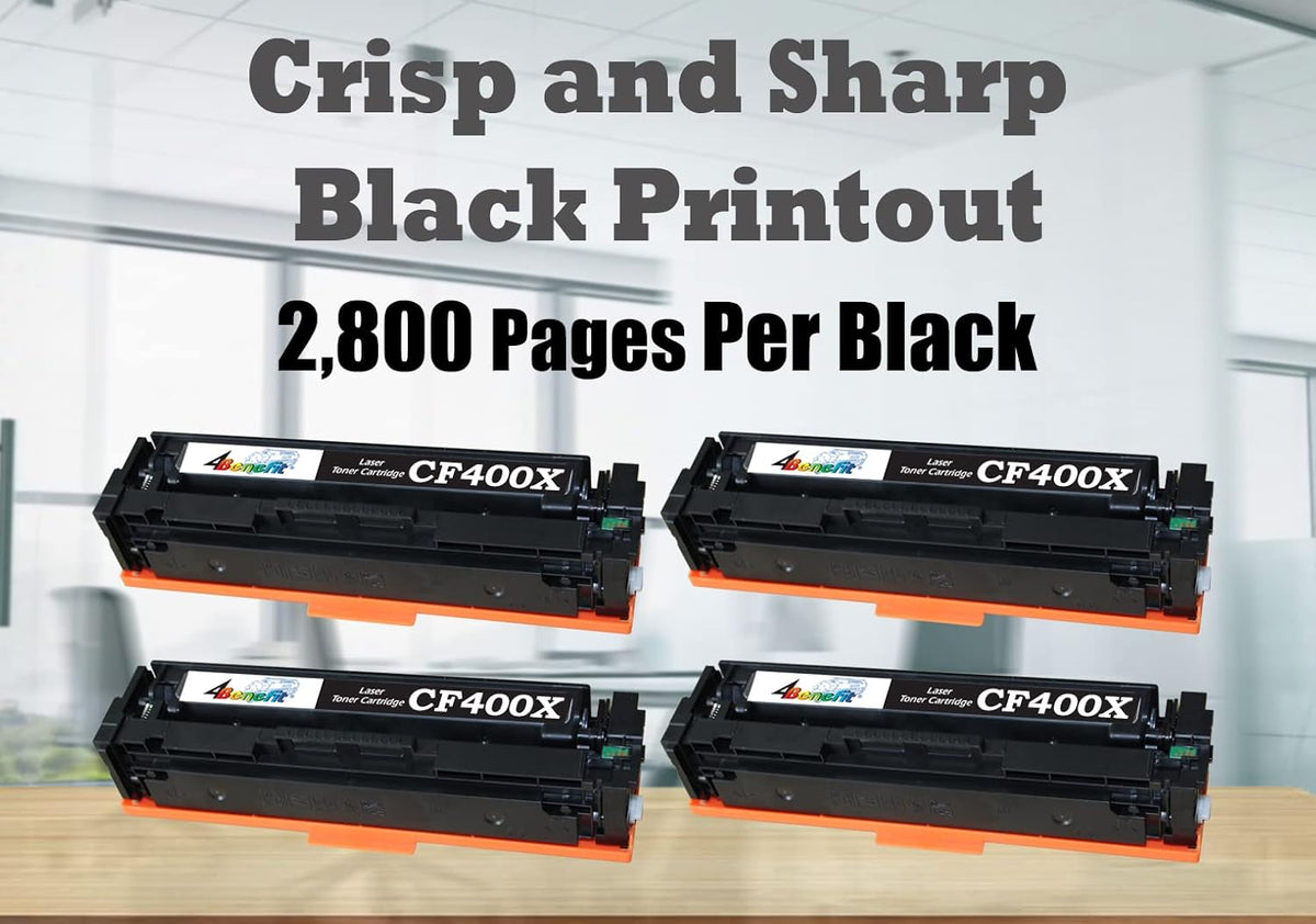 4x Black Toner Cartridge J47144