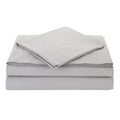 Grey Percale Twin Sheet Set T1046