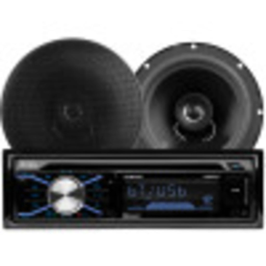 Single Din Car Stereo and Speakers E596612