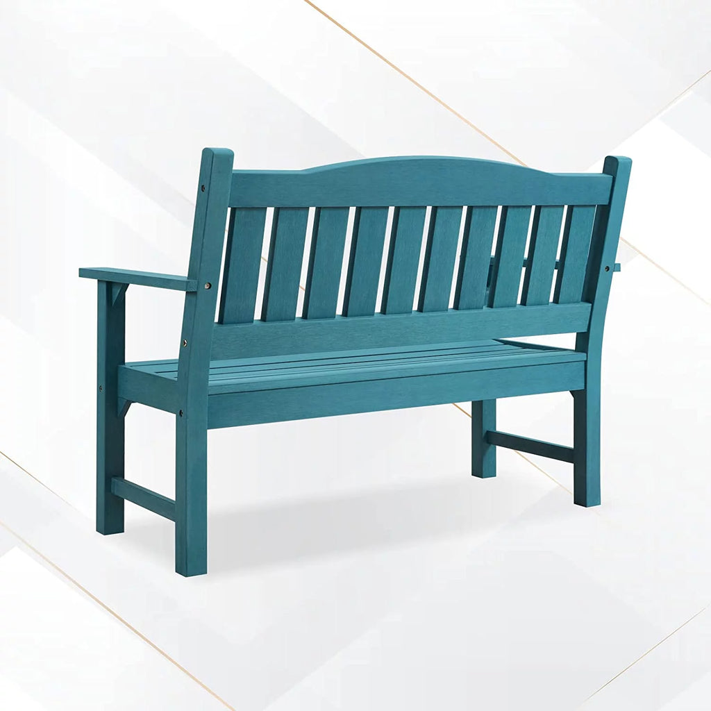 Poly Lumber Weatherproof 2-Person 50" Outdoor Bench E1608