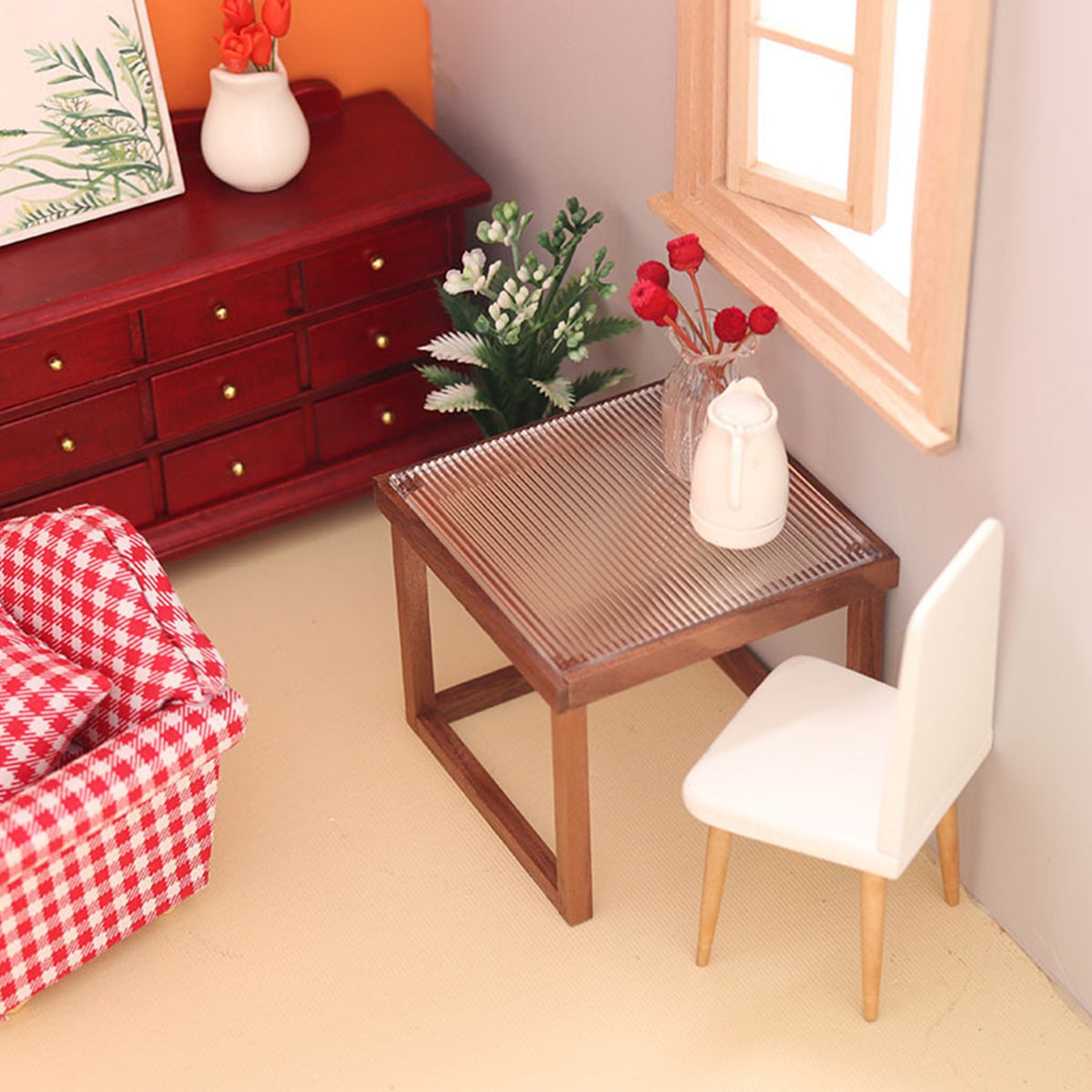 Black Walnut Stripe Coffee Table Model D32769