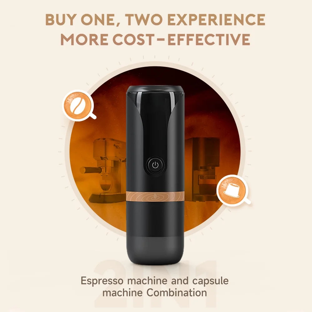 Portable Espresso Machine with 9 Bar Pressure A86006