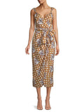 Gingham Whisper Midi Dress F6798