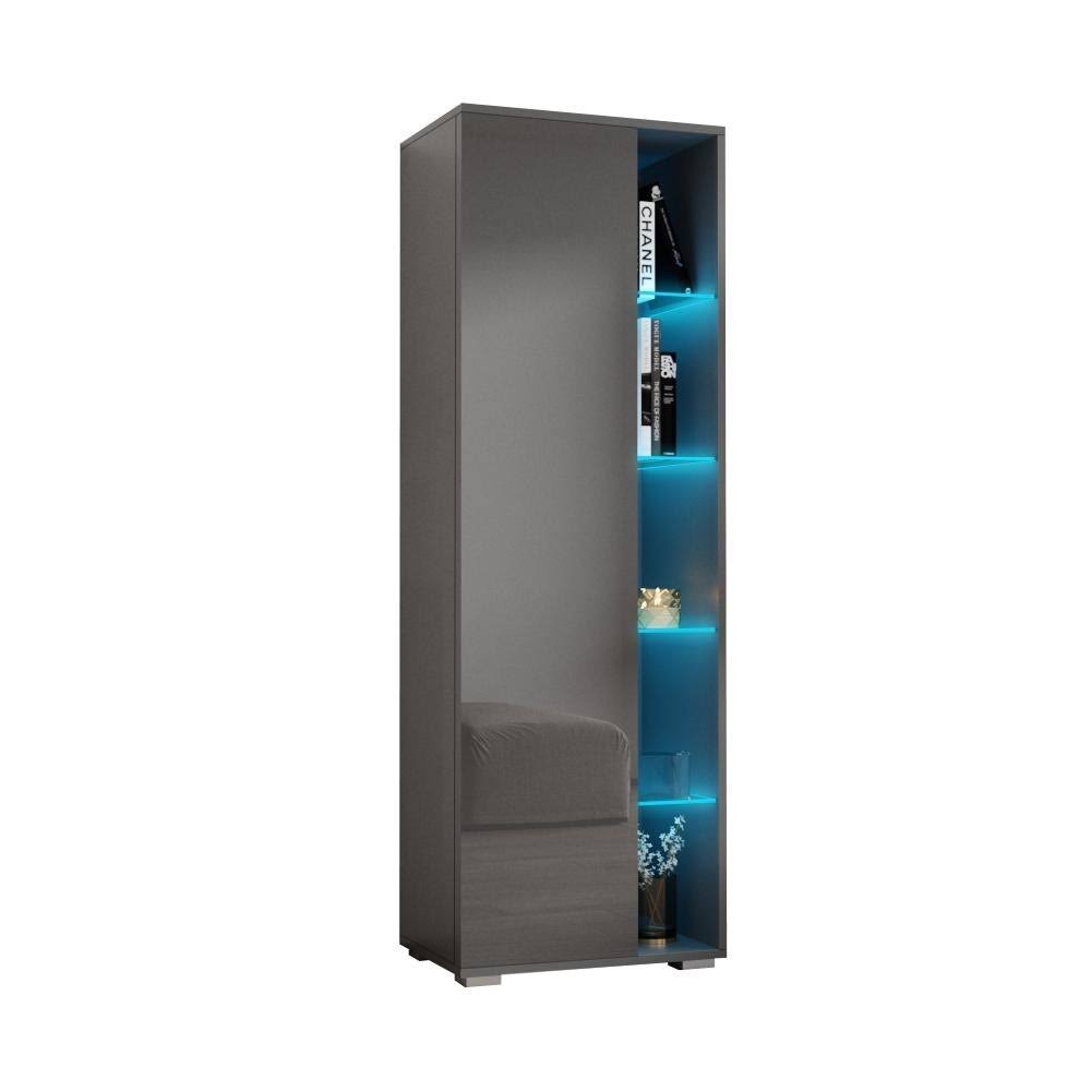 Gray Bookcase V435