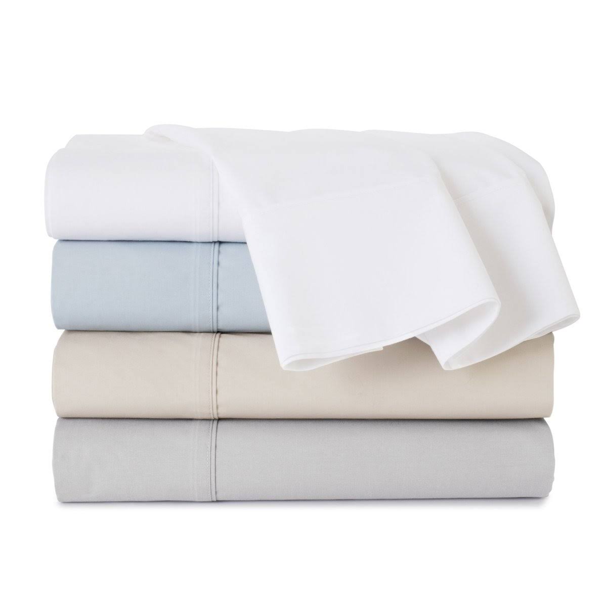 Grey Percale Twin Sheet Set T1046