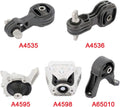 Engine Motor and Trans Mounts Set of 5 for Honda CR-V 2.4L Auto E437