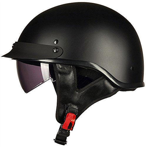 Half Helmet Motorcycle Open Face Sun Visor DOT Approved L771