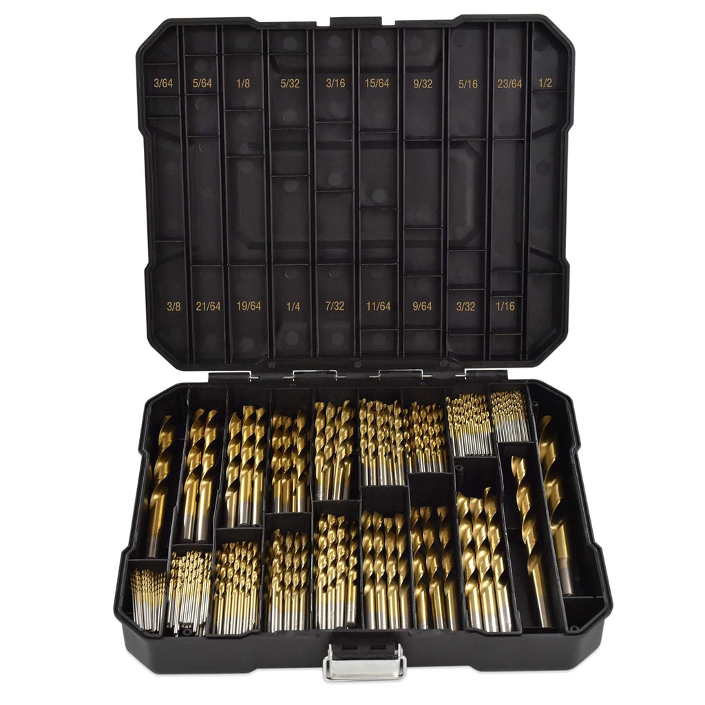 230 Piece HSS Titanium Twist Drill Bit Set I678613
