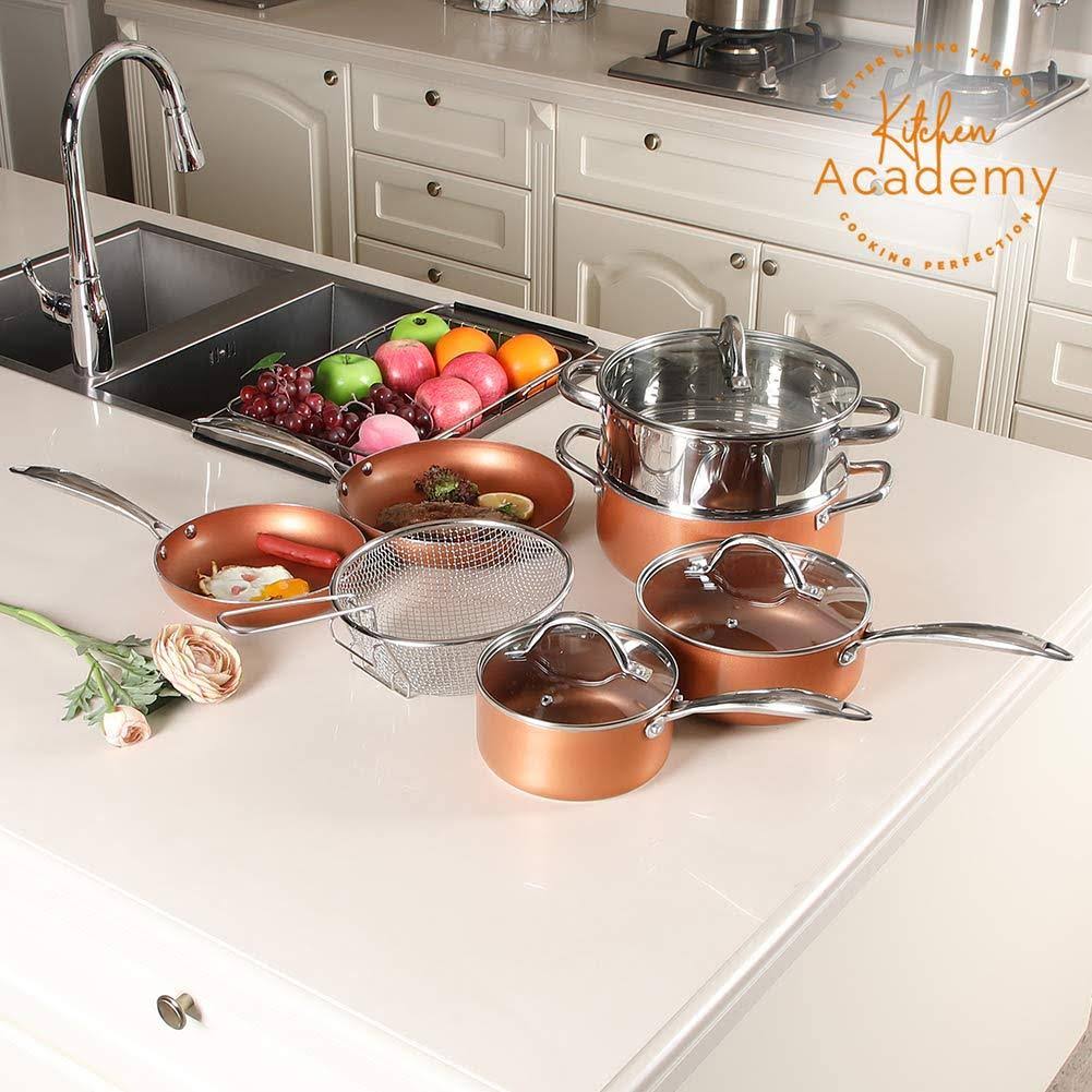 10 Piece Nonstick Induction Cookware Set W22349