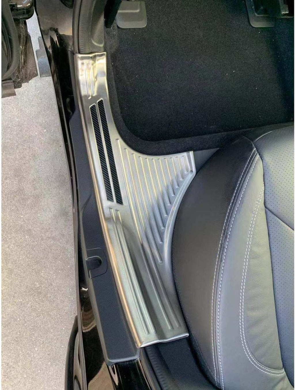 Silver Stainless Door Sill Scuff Plate Guard Cover Trims H859