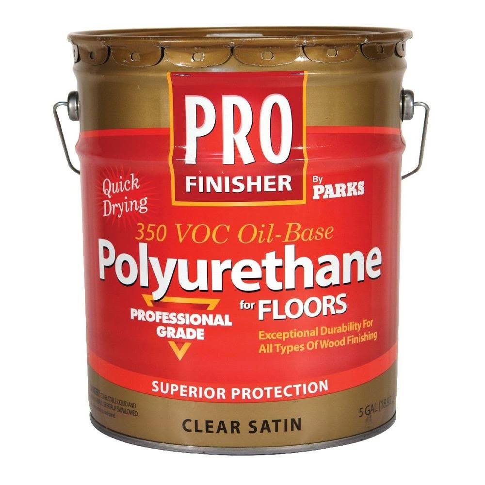 5 gal. Clear Satin Oil-Based Polyurethane J5562