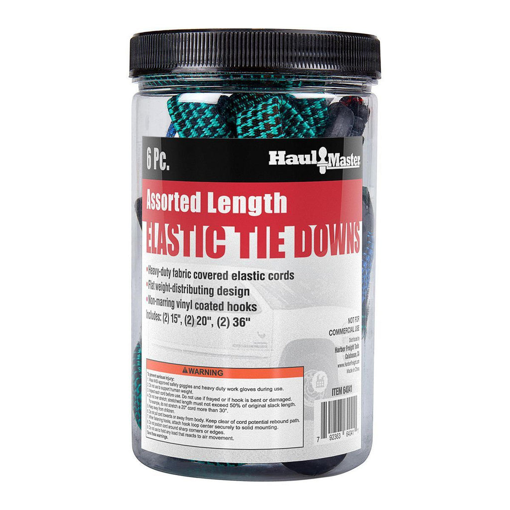 Elastic Tie Downs, 6-Piece T297285