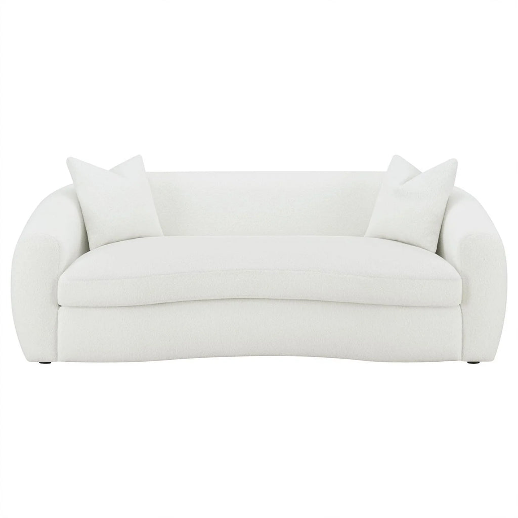 White Fabric Upholstered Sofa K59022