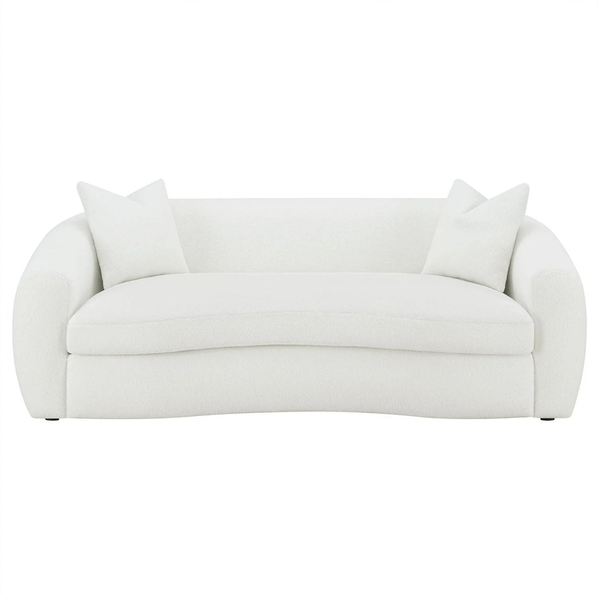 White Fabric Upholstered Sofa K59022