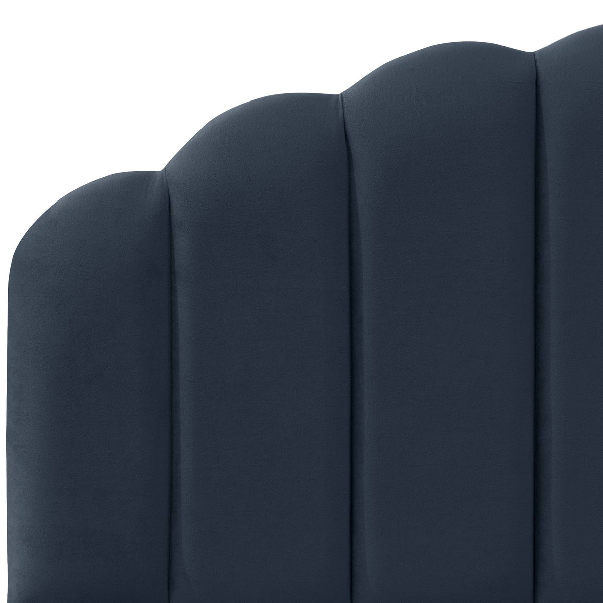 Navy Velvet Twin Bed Y110903