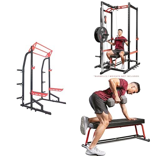Half Rack Power Cage with J-Hooks and Pull Up Bar S1987