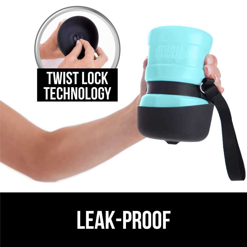 Leak Proof Portable Dog Water Bottle with Bowl Cap I436