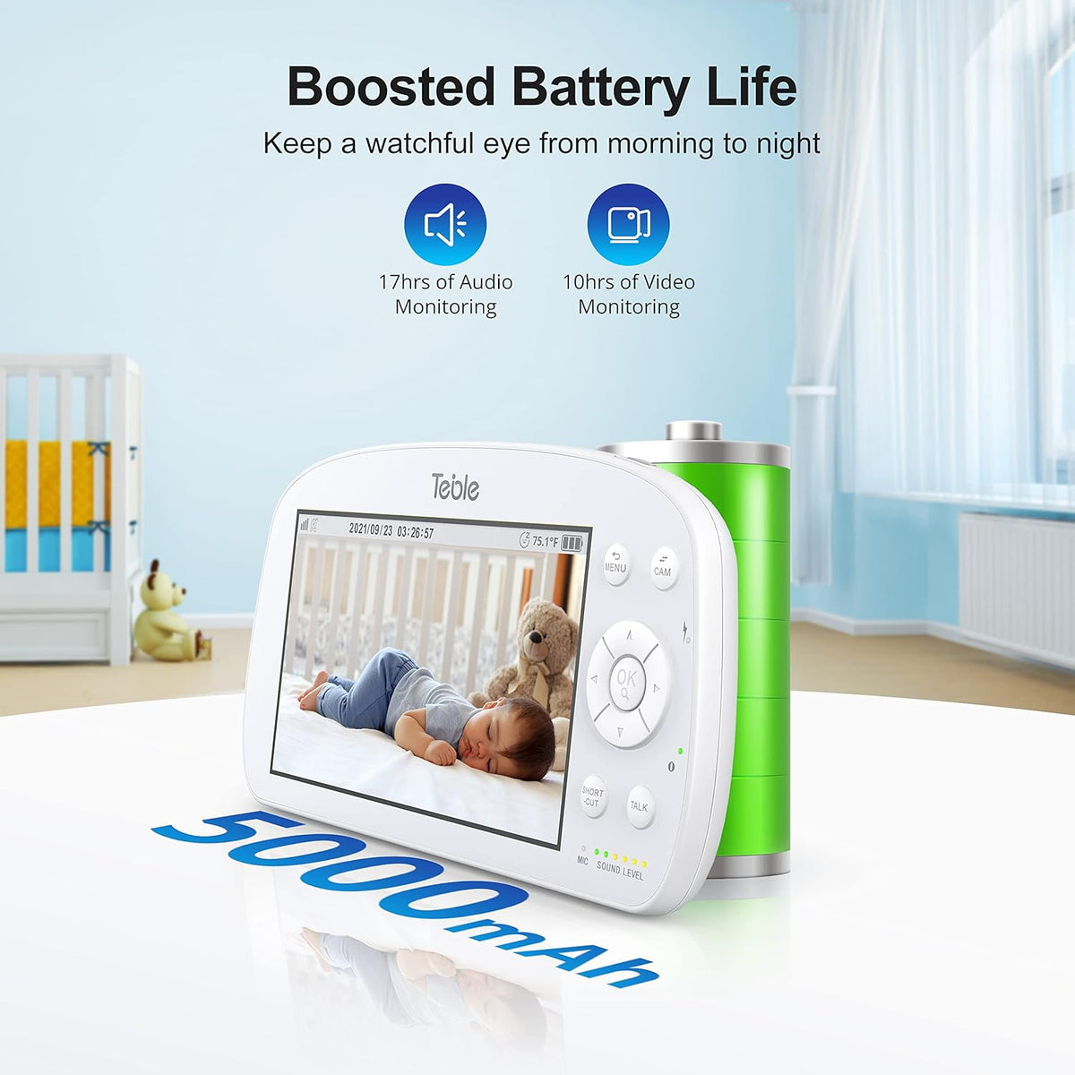 5.5 HD Video Baby Monitor with Camera and Audio L8061