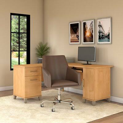 Reversible L-Shaped Desk and Chair Set C2943