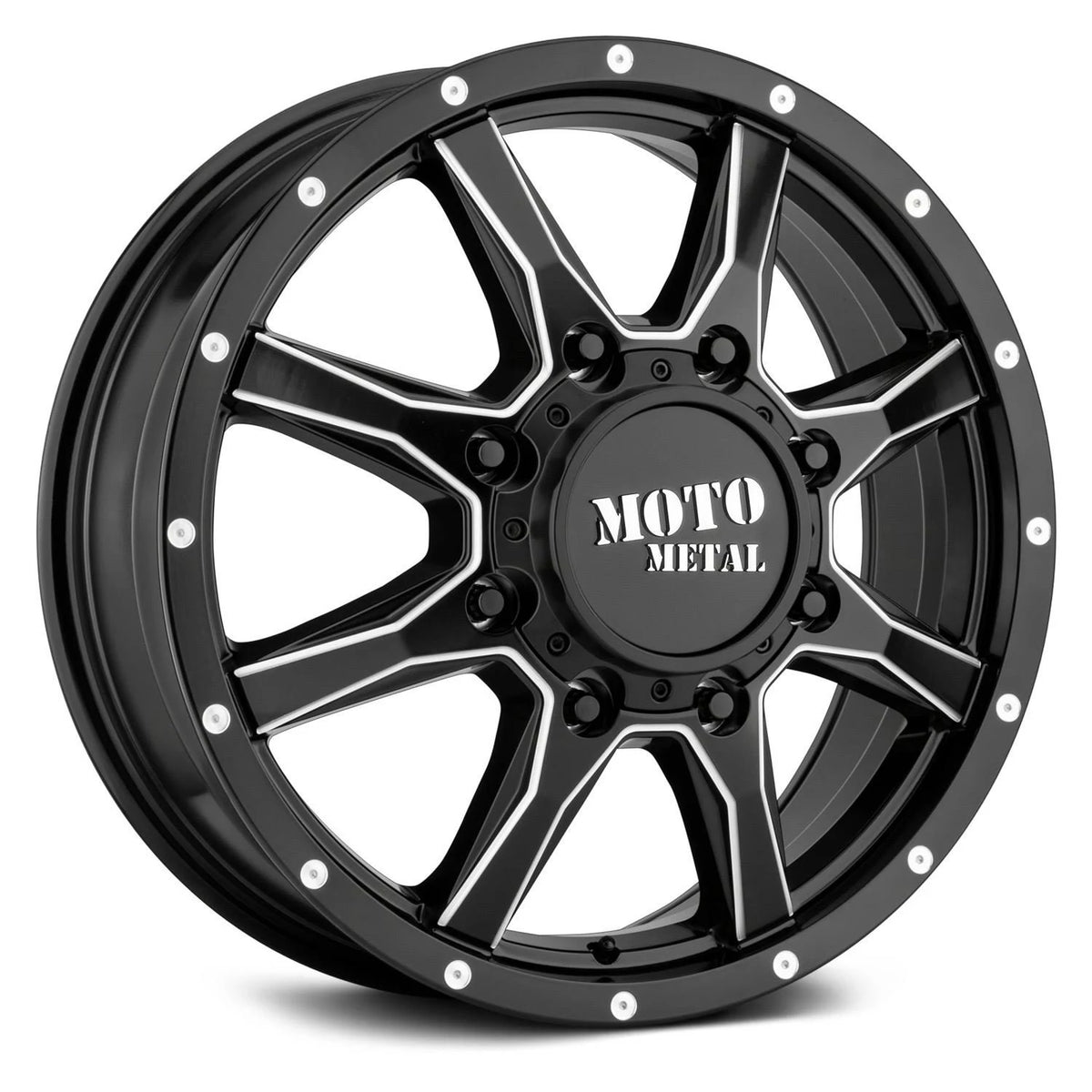 20x8.25 Satin Black Milled Wheel M872