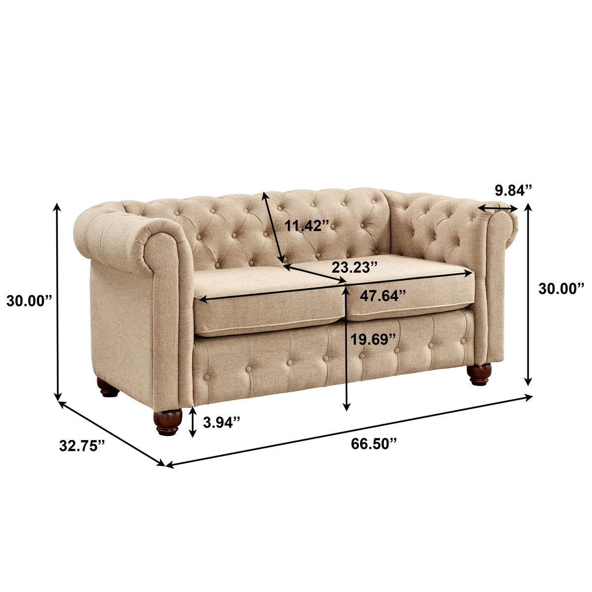 Cream 3pc. Living Room Set T129057