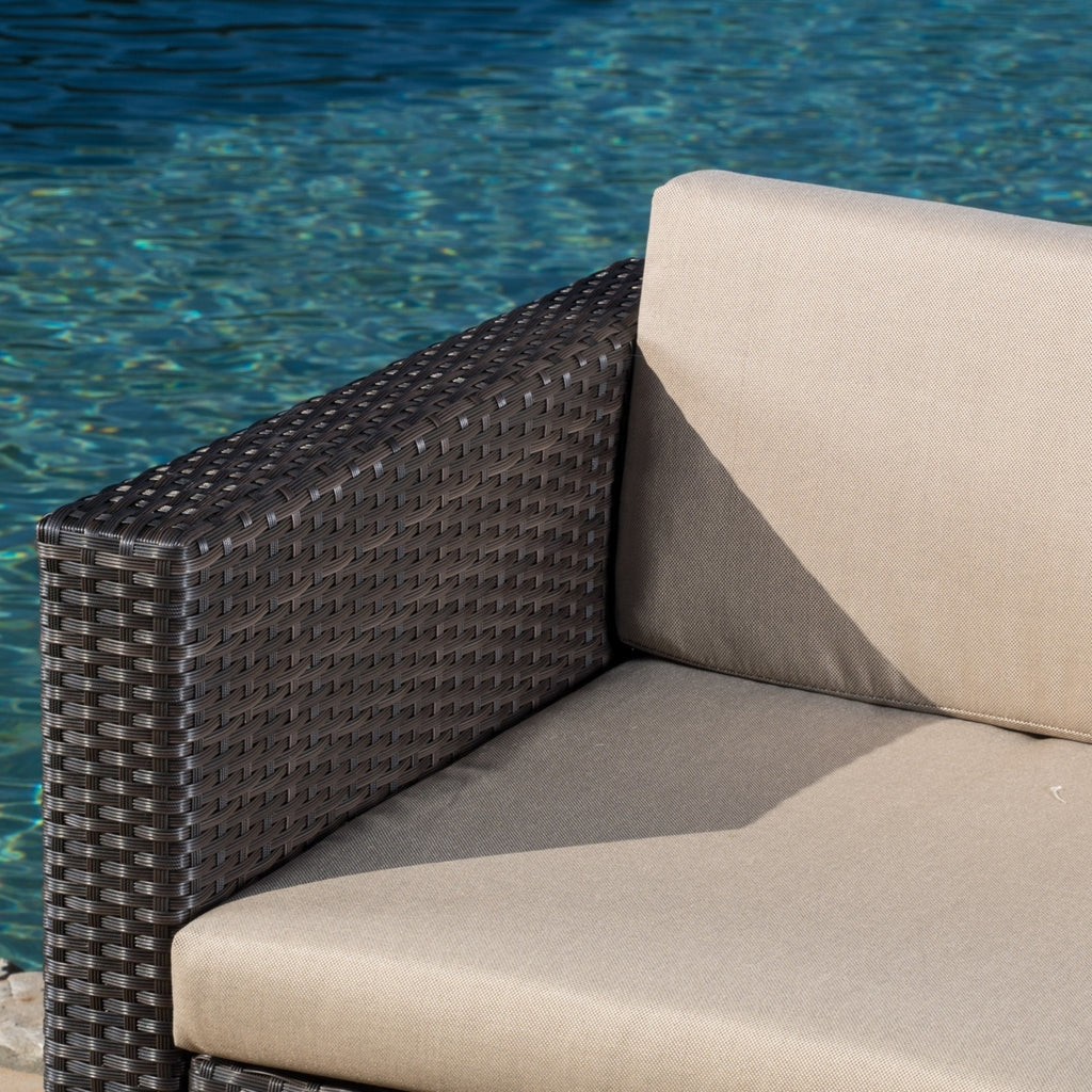 9pc Outdoor Wicker Sectional Sofa Set with Cushions G40340