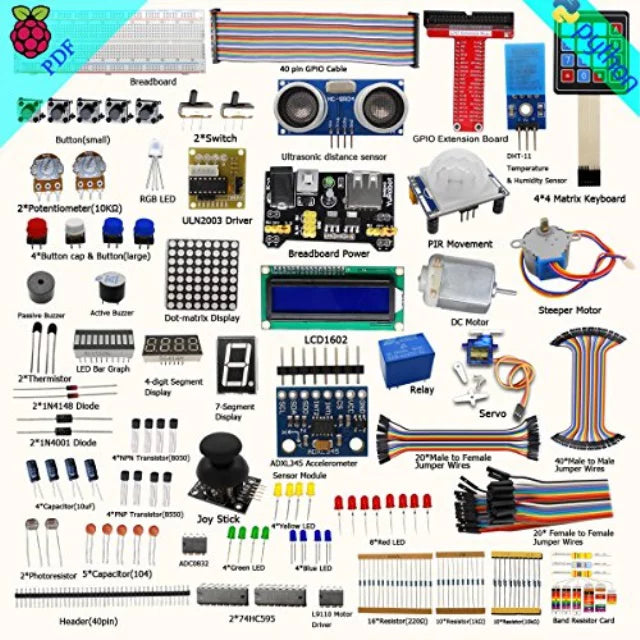 Raspberry Pi 3 2 Model B/B+ Starter Learning Kit F51388
