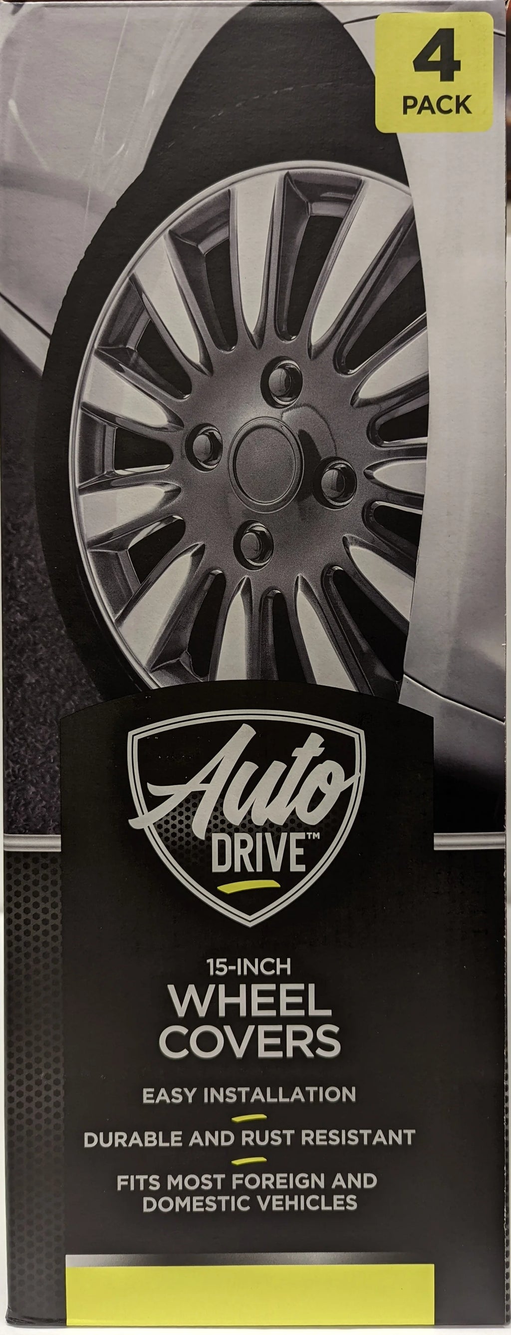 15-in Wheel Cover in Silver and Charcoal Finish C829
