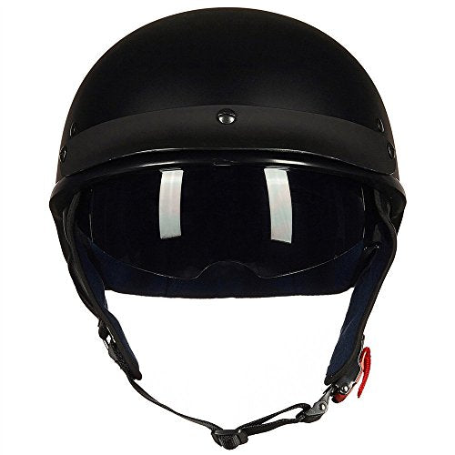 Half Helmet Motorcycle Open Face Sun Visor DOT Approved L771