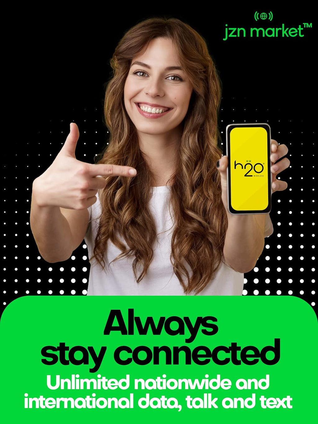 H2O Wireless SIM Card 90-Day Plan with 15GB High-Speed Data D22356