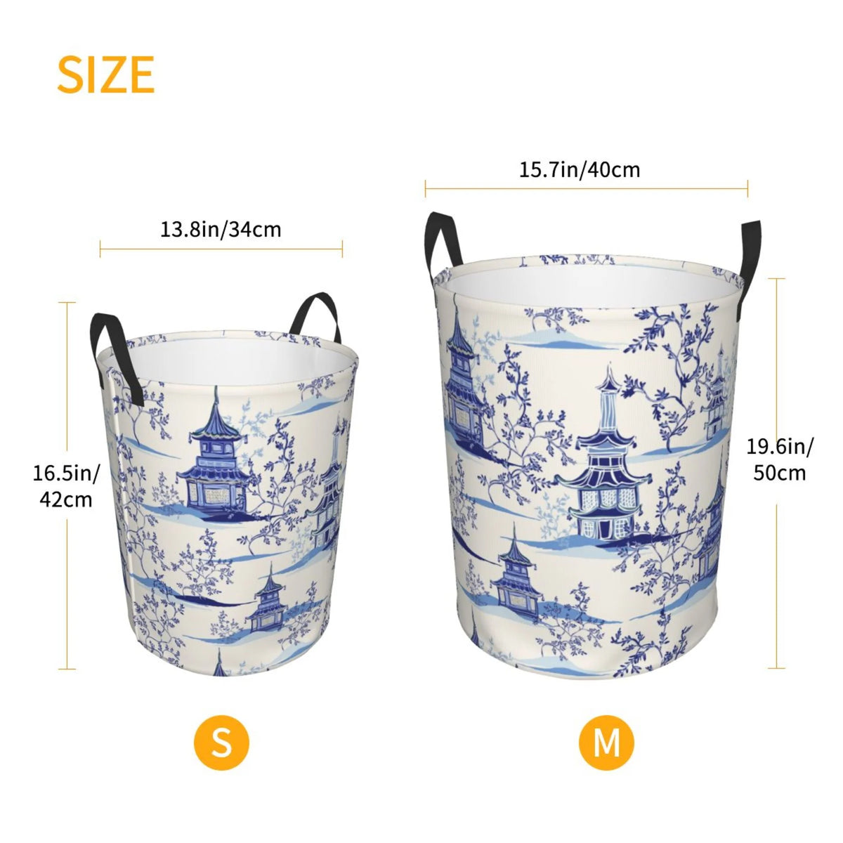 Waterproof Laundry Hamper with Handle E7338