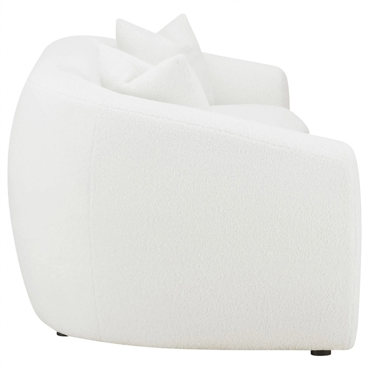 White Fabric Upholstered Sofa K59022