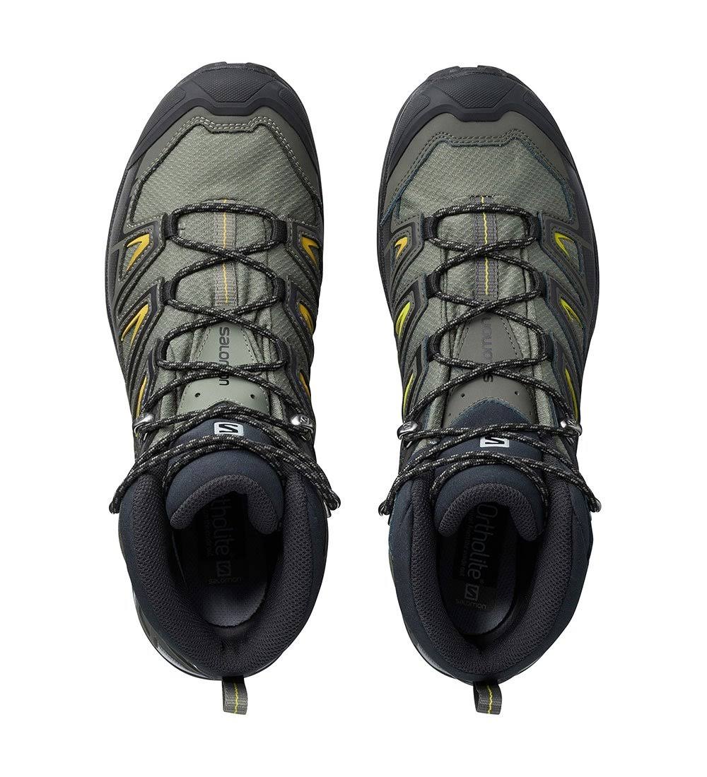 Castor Gray Black Green Sulphur Mid Hiking Boots T3716