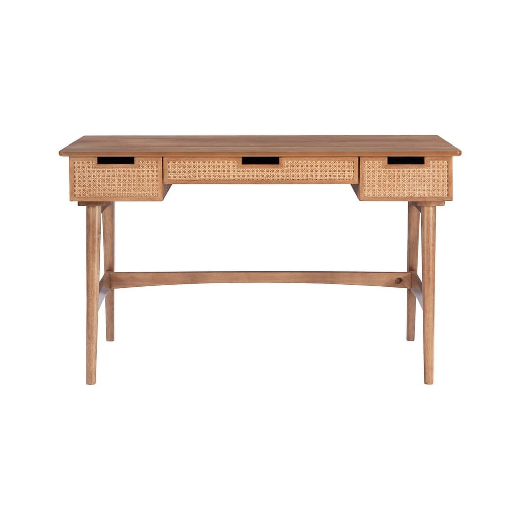 Modern Rubberwood MDF Wood Desk V54326