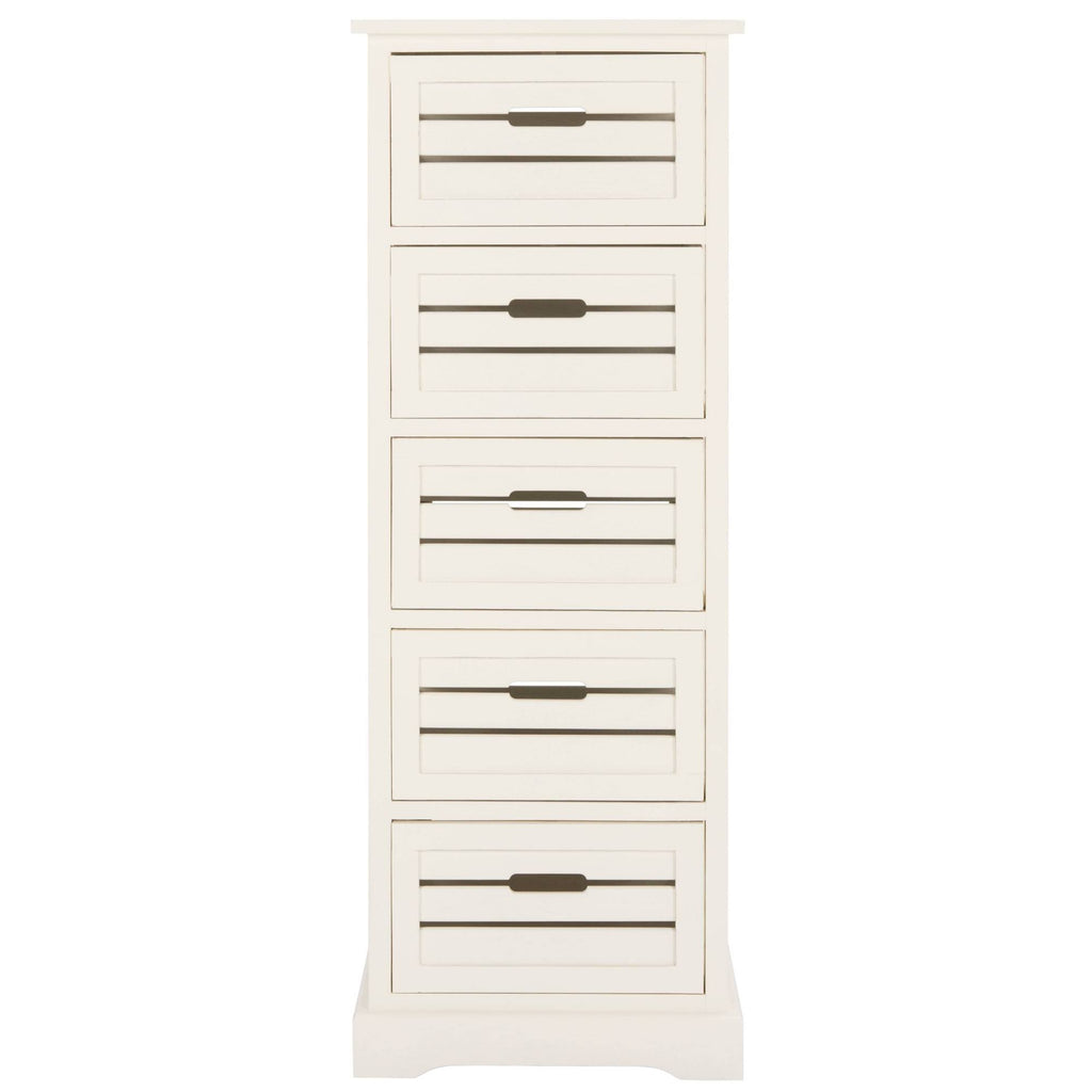 Cream 5-Drawer Cabinet D45173
