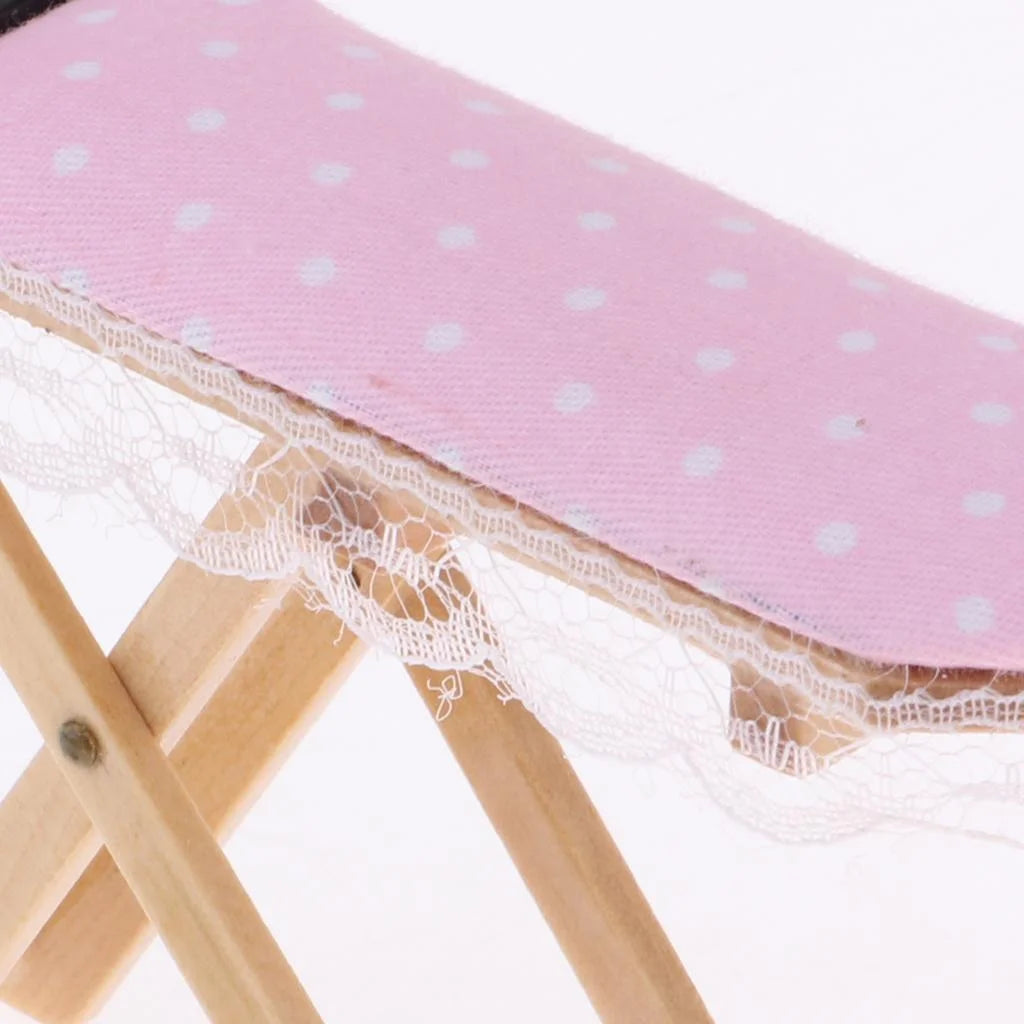 Vintage Dollhouse Miniature Wooden Ironing Board Table P4300
