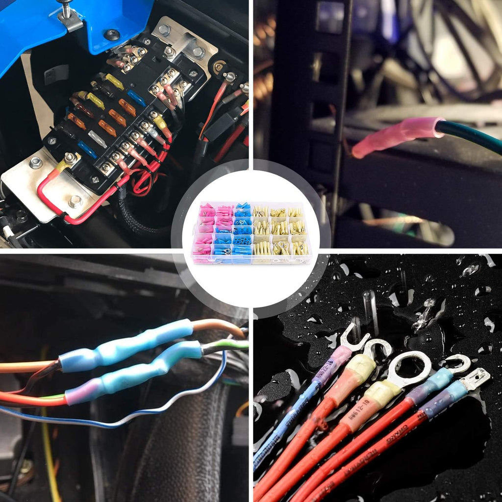 540 PCS Waterproof Heat Shrink Wire Connectors Kit F25694