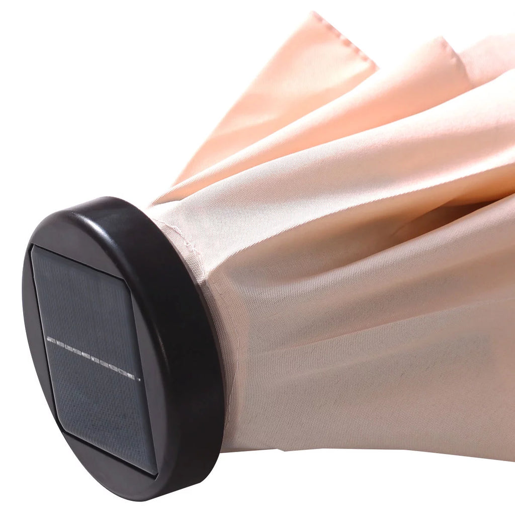 10ft Solar LED Patio Umbrella K511526