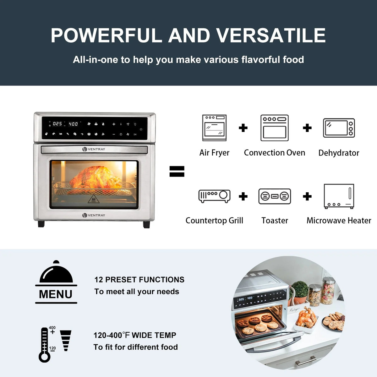 26QT Digital Controlled Convection Countertop Oven E211