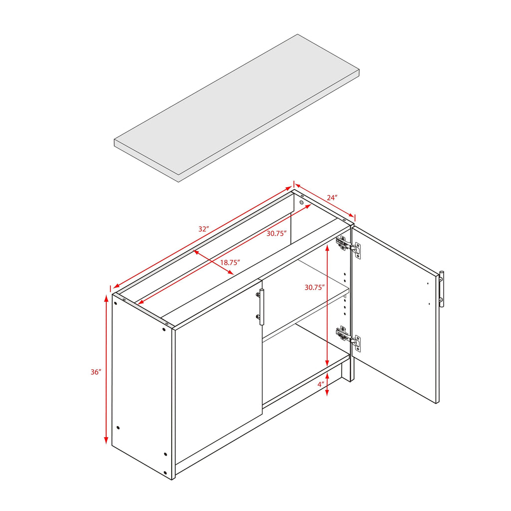 Black Base Cabinet F25091