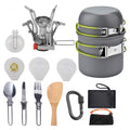 Camping Hiking Cookware Set Portable Pot Kit G799654