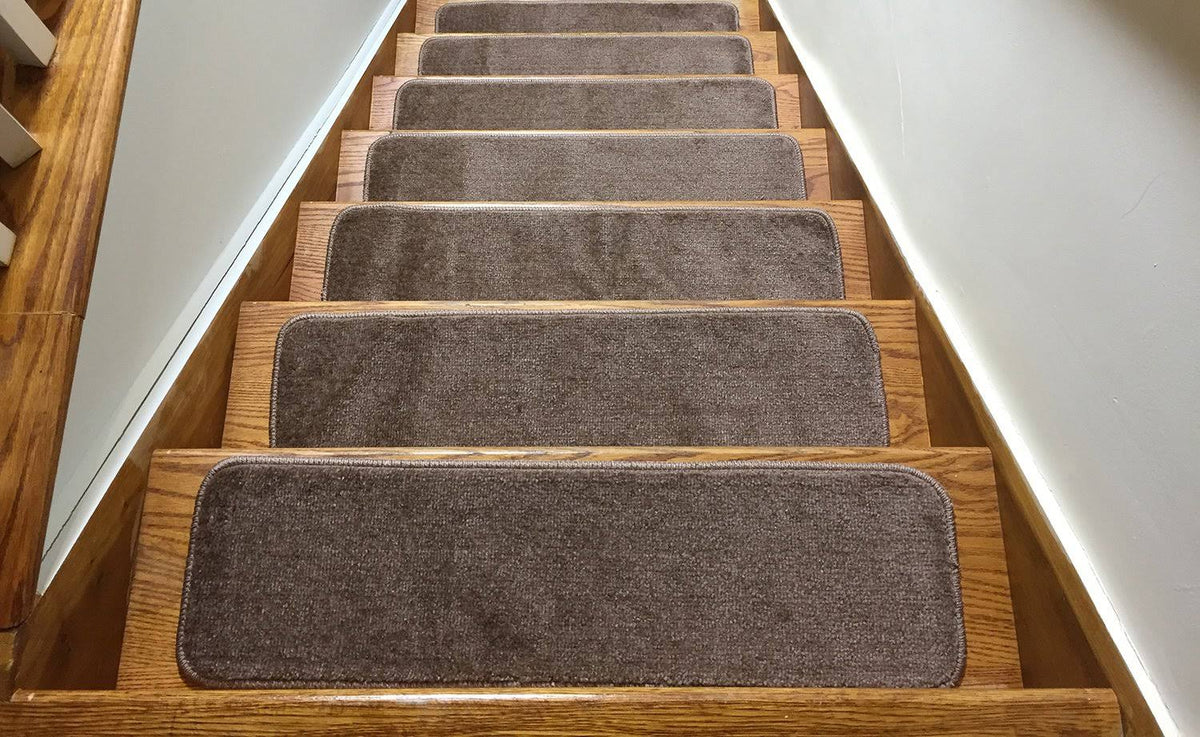 Skid Slip Resistant Carpet Stair Tread 8 inch x 30 inch Set of 7 A67319